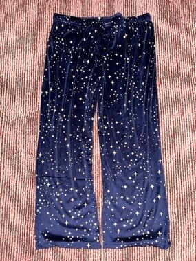 Women's Navy Star Print Pajama Pants